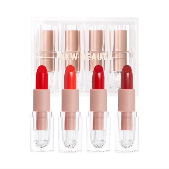 🎀 KKW BEAUTY Best of Reds Lipstick Set💄 - Picture 3 of 14